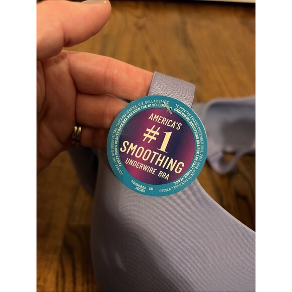 Women's Beauty Back Smoothing Bra Vanity Fair Blue 44D NEW NWT - Picture 5 of 5